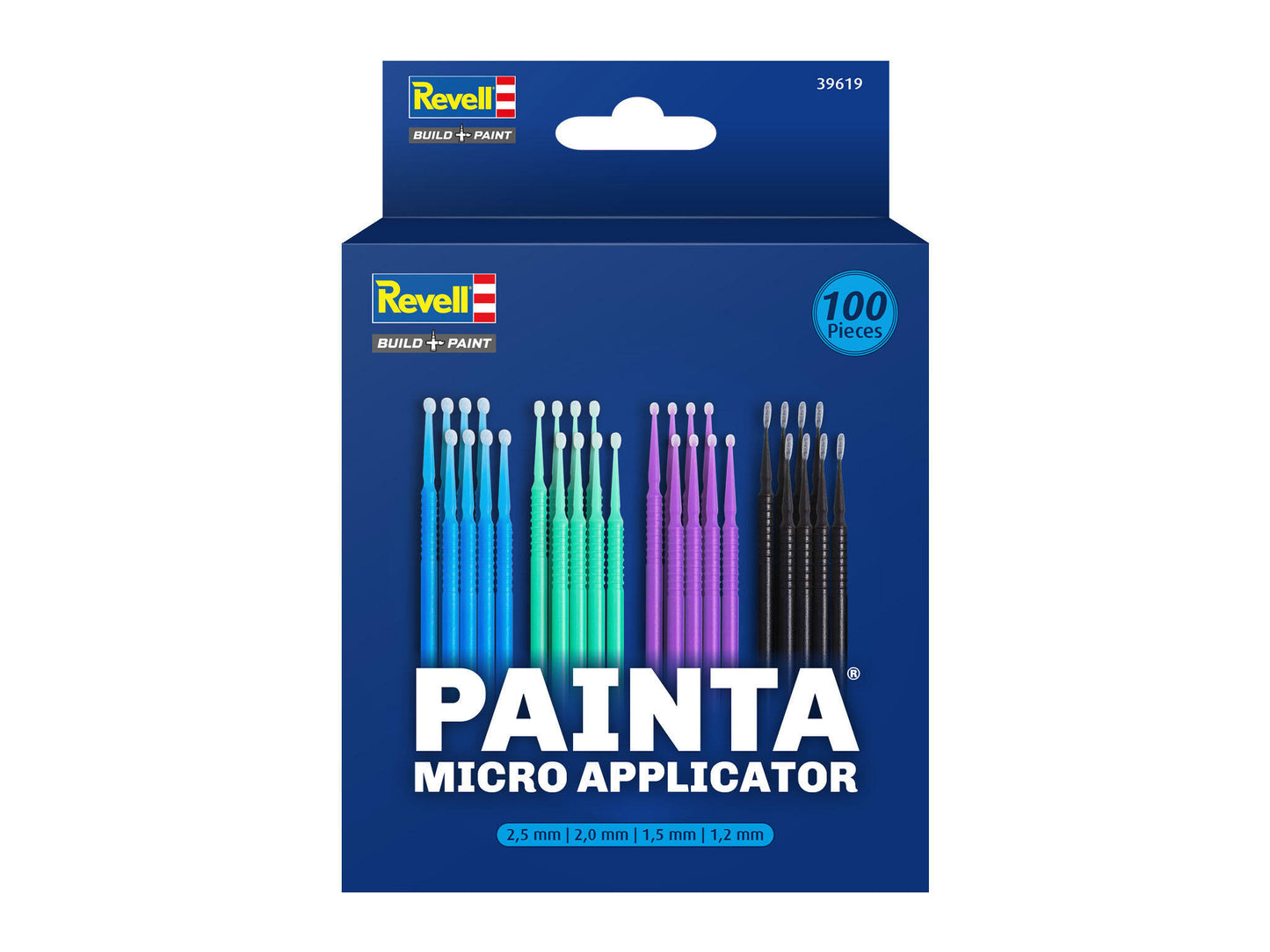 39619 Micro Applicator - 100pcs - 2.5mm - 2.0mm - 1.5mm
