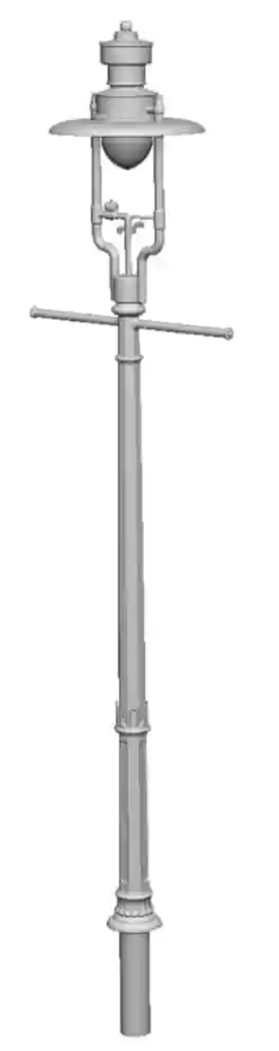 O Gauge - Detailing - GWR No2 Octagonal Column Suggs Lamps x5