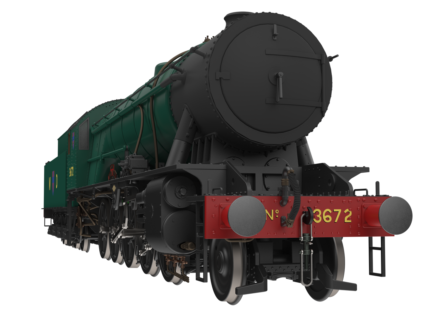 WD Austerity 2-10-0 'Dame Vera Lynn' BR Brunswick Green No.3672 Steam Locomotive - DCC Sound