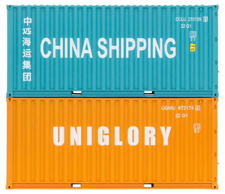 20Ft' Container Uniglory 872174 4/ China Shipping 270105 9