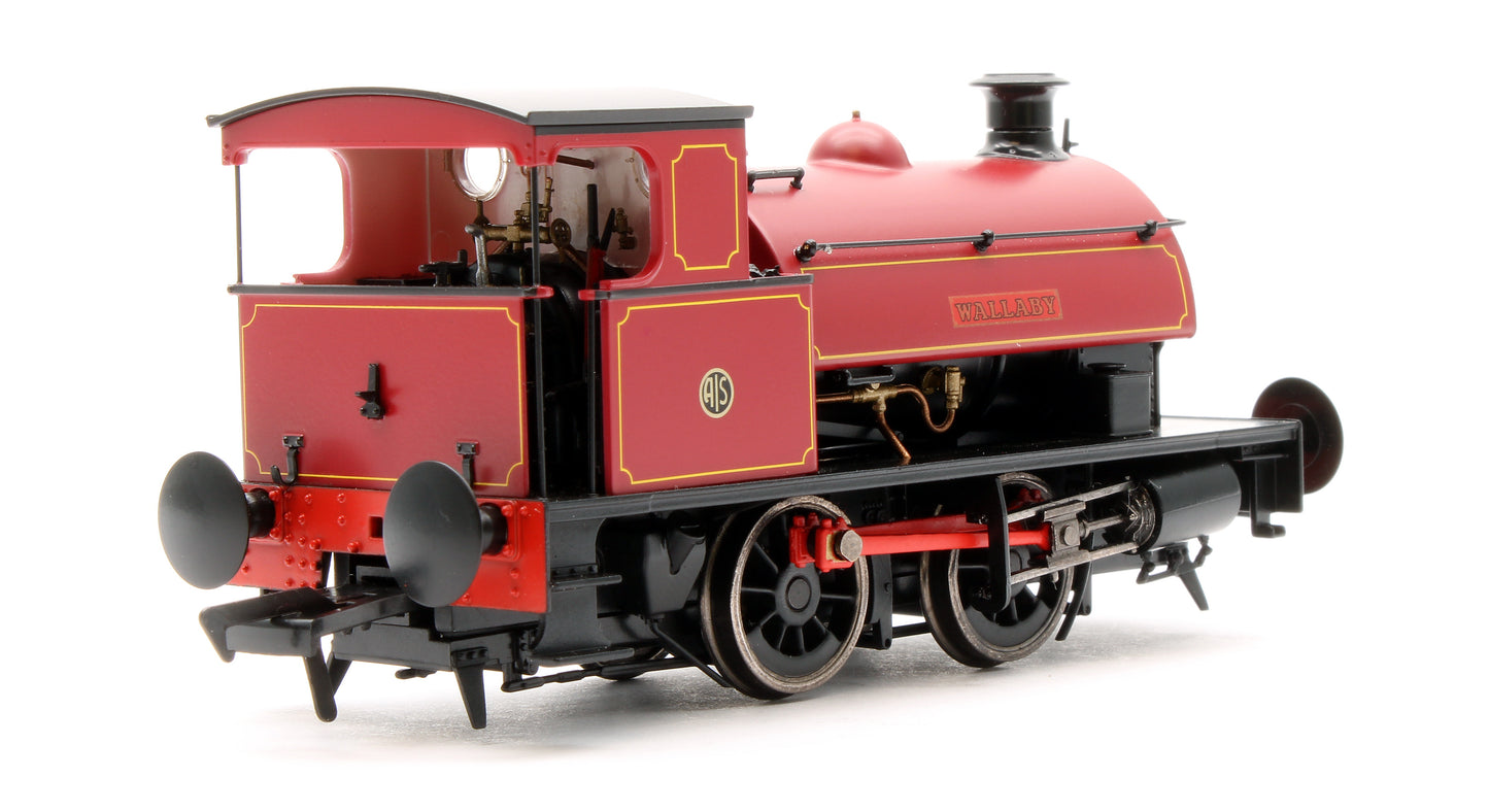 Hawthorn Leslie 0-4-0 Lined Maroon `Wallaby' Australian Iron & Steel Co - Steam Tank Locomotive - DCC Fitted