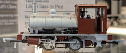 C1024S LYR 'Pug' 0-4-0ST "Prince" United Glass Bottle Manufacturer Lined Red Steam Locomotive - DCC Sound