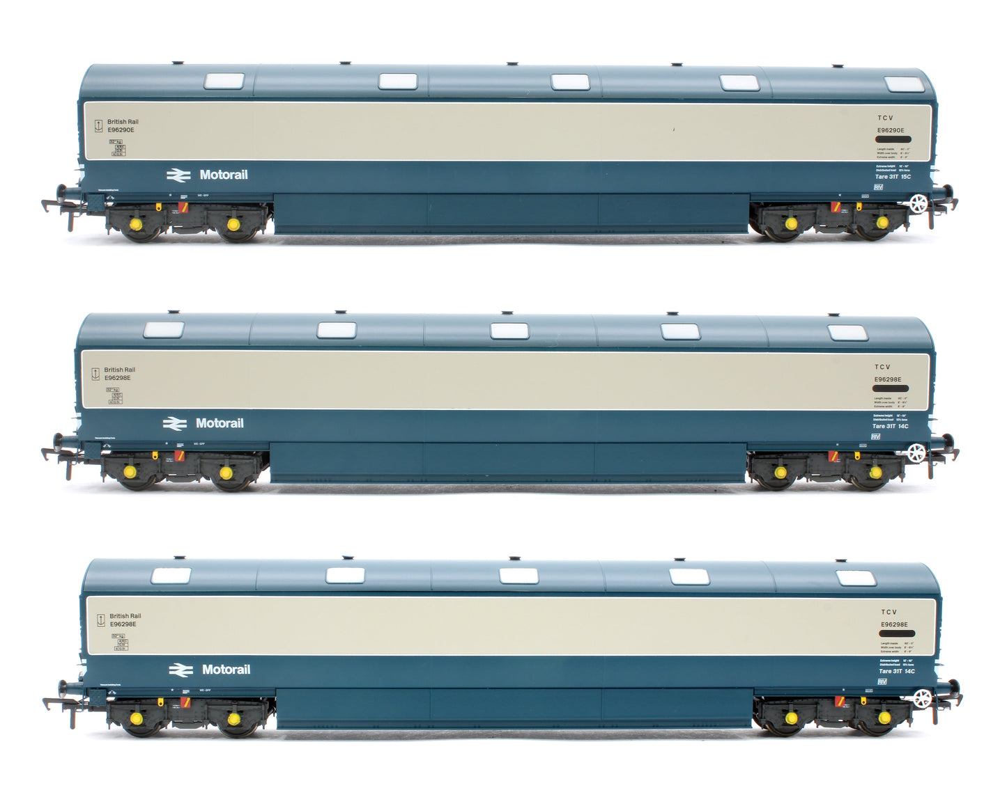 Pre-Owned Newton Chambers Car Transporter BR Motorail BR Blue/Grey TCV E96290/297/298E - Pack 1