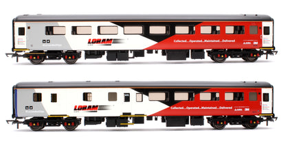 Set of 2 Mk2F Loram Rail Operations No.6046 & 9525 Coaches