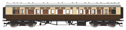 4P-021-302 GWR Corridor Toplight 1935 Chocolate & Cream Roundel Composite LH 6942