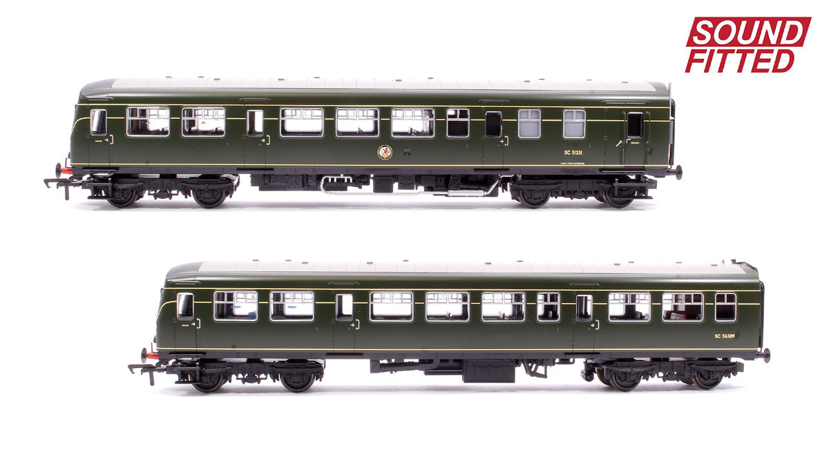 Pre-Owned 32-285ASF Class 101 2-Car DMU BR Green (Roundel) - DCC Sound