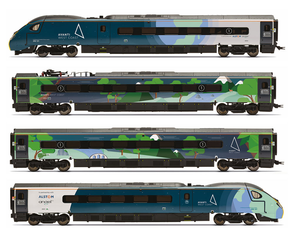 Avanti West Coast Class 390 COP26 Livery 4 Car Train Pack No.390121