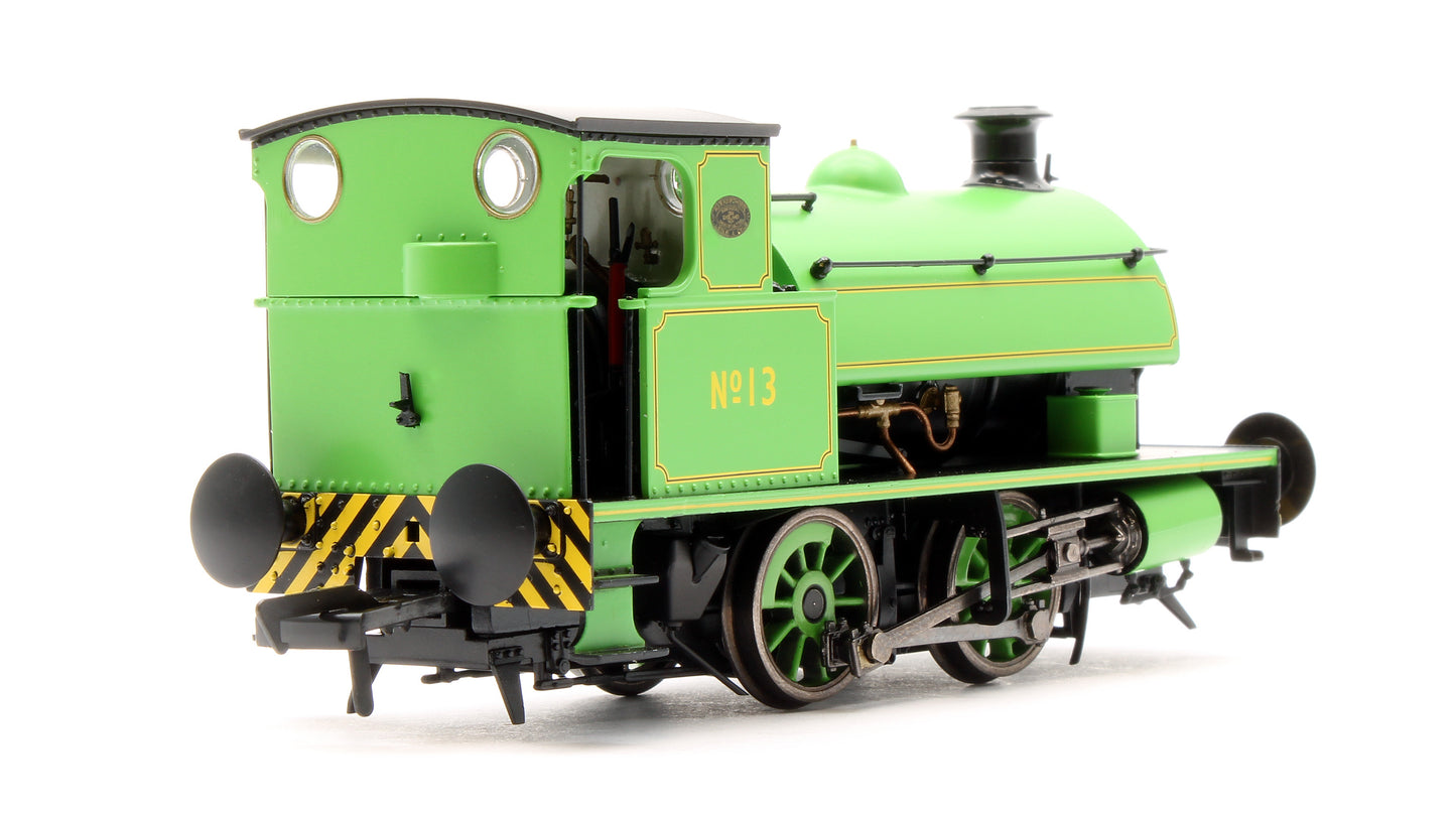 Hawthorn Leslie 0-4-0 Yellow Chevrons  Newcastle Electric Supply 13 - Steam Tank Locomotive - DCC Fitted