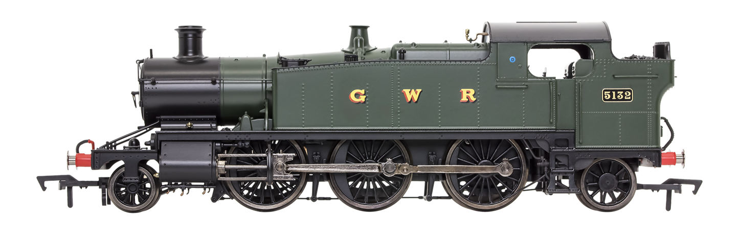 Large Prairie 5132 GWR Green GWR Steam Locomotive - DCC Fitted