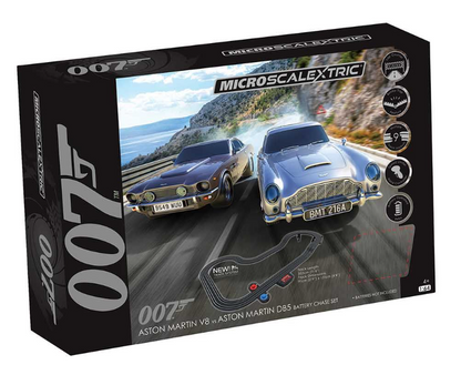 Micro Scalextric James Bond 007 Race Set - Aston Martin DB5 vs V8