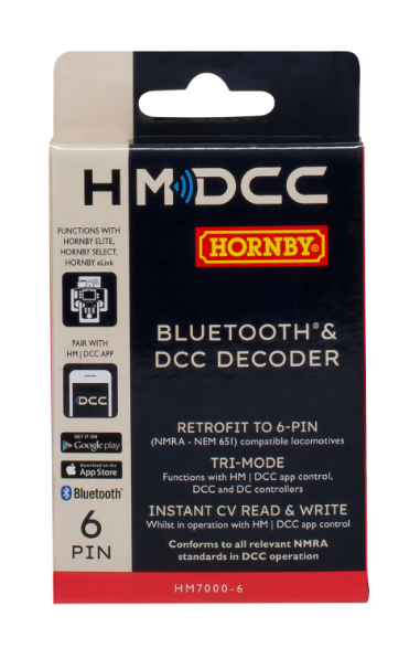 HM7000-6: Bluetooth® & DCC Decoder (6-pin)