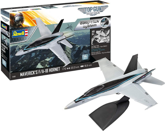 Top Gun Maverick's F/A-18 Hornet Easy-Click (1:72 Scale) Model Kit