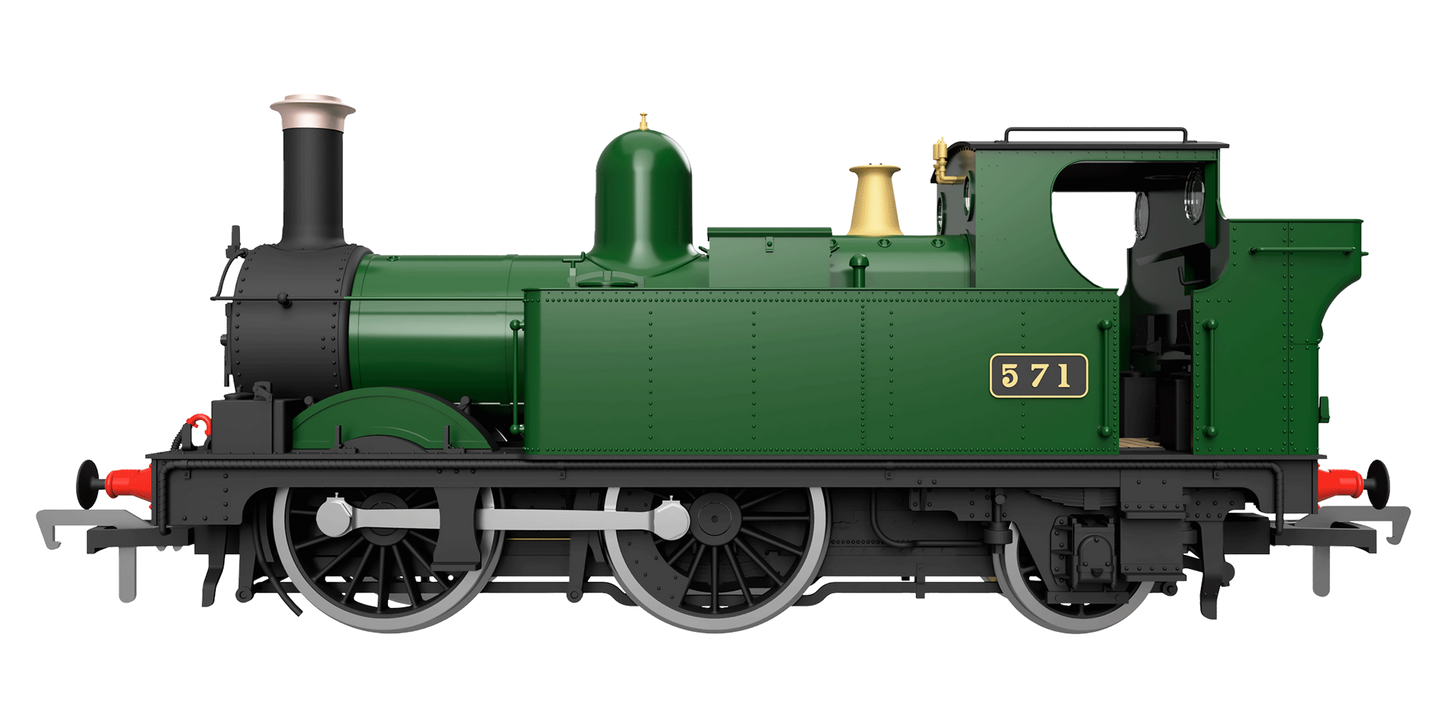 GWR 517 Class 0-4-2 1159 G.W. Green 'Great Western' Steam Locomotive - DCC Fitted