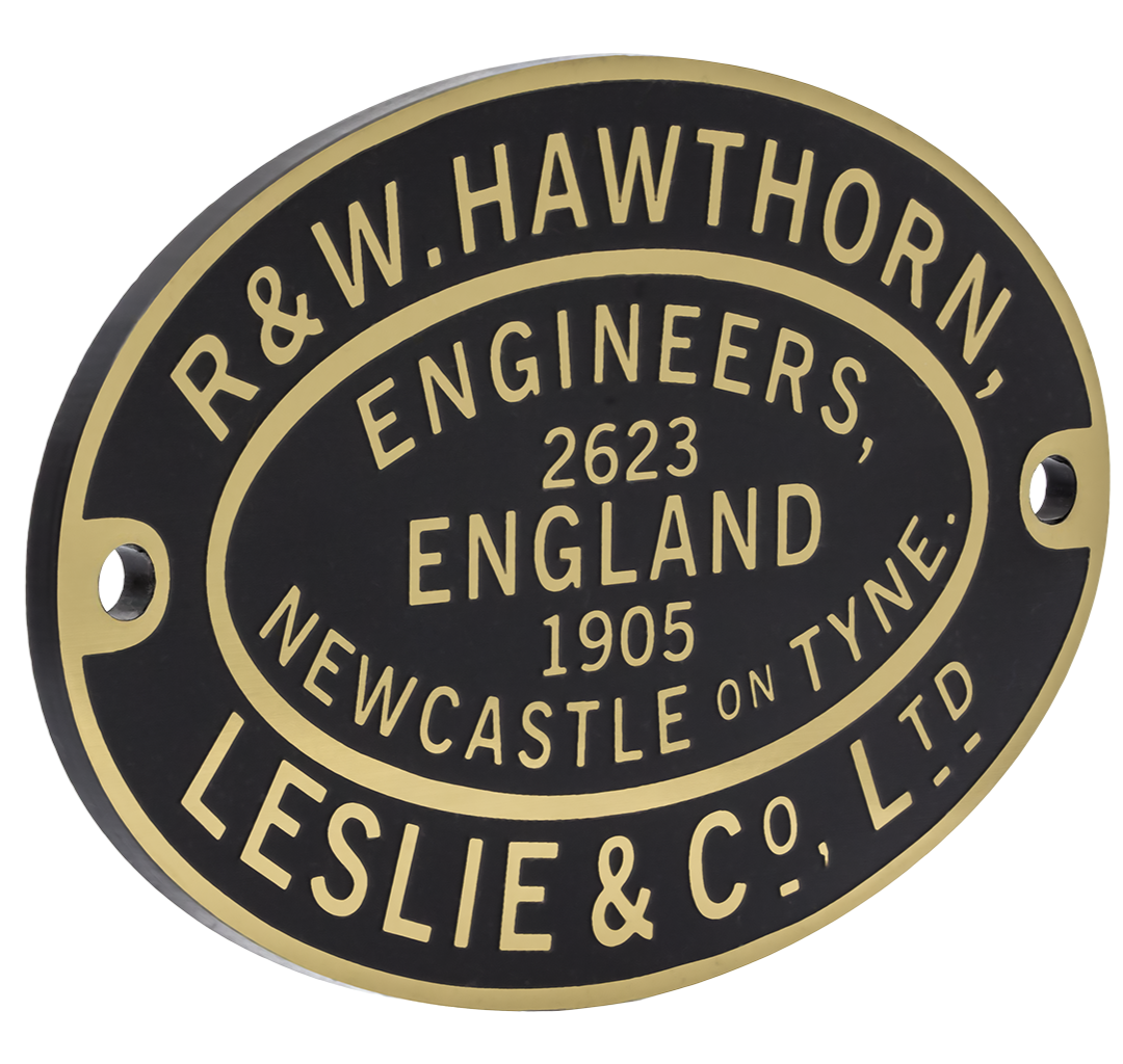 Hawthorn Leslie Worksplate Third Size Replica – 2623 Spider