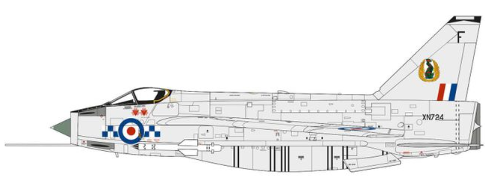 English Electric Lightning F.2A Model Kit