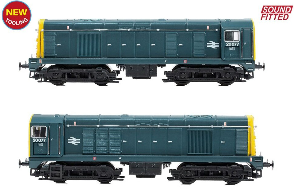 371-032BSF Class 20/0 Disc Headcode & Tablet Catcher Recess 20077 BR Blue Diesel Locomotive - DCC Sound