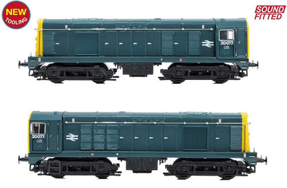 371-032BSF Class 20/0 Disc Headcode & Tablet Catcher Recess 20077 BR Blue Diesel Locomotive - DCC Sound
