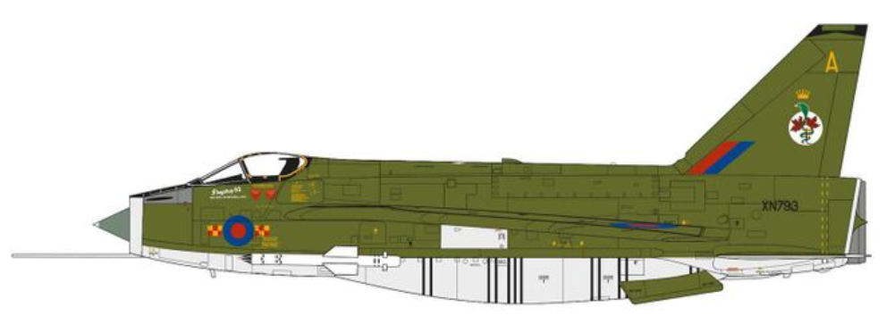 English Electric Lightning F.2A Model Kit