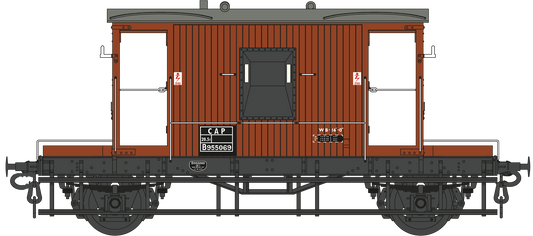 BR 20T Brake Van Diagram 1/506 B955069 BR Bauxite
