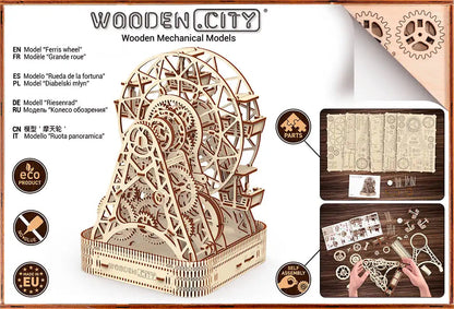 3D Wooden Decoration Puzzle – Ferris Wheel