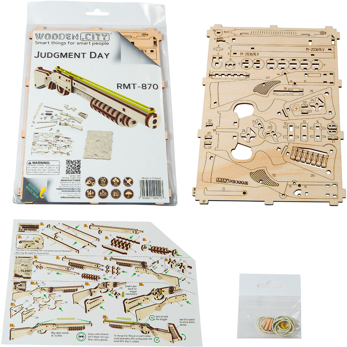 3D Wooden Gun Puzzle – Judgment Day RMT-870