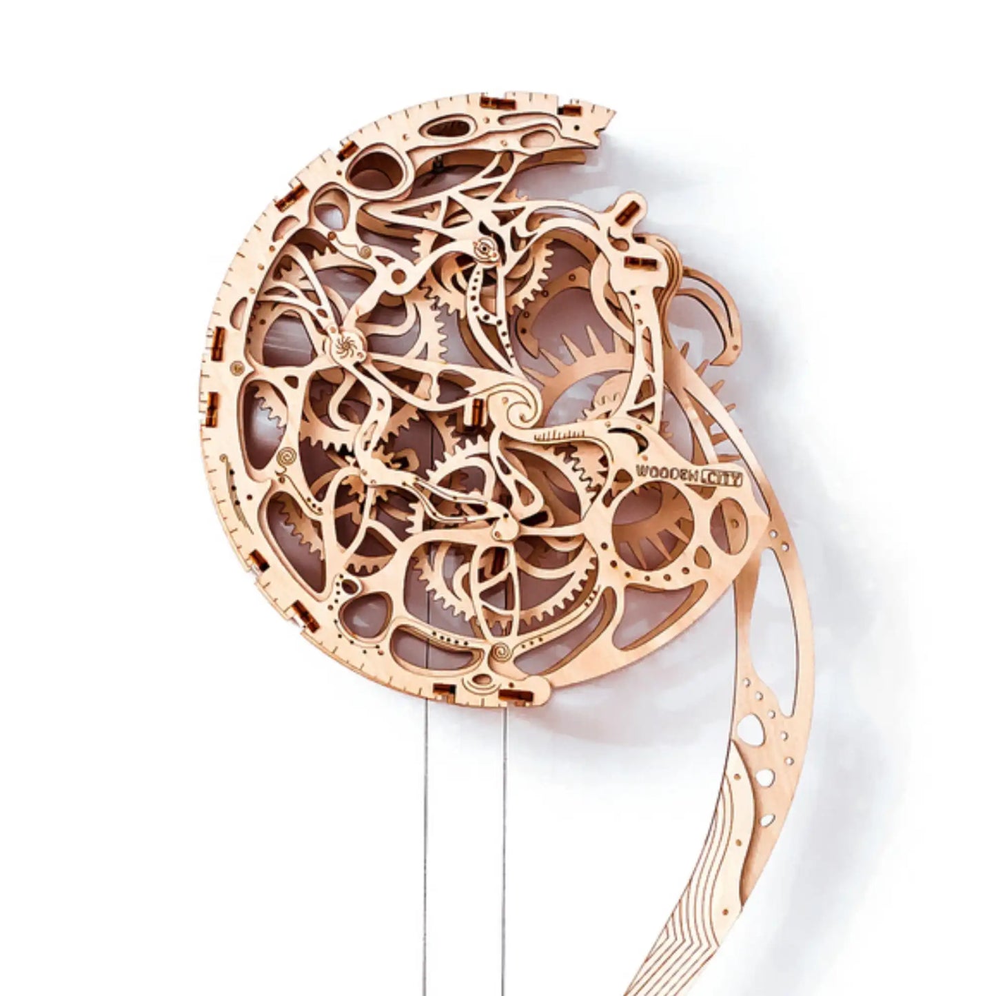 3D Wooden Clock Puzzle – Pendulum