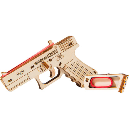 3D Wooden Gun Puzzle – The Guardian GLK-19
