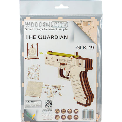 3D Wooden Gun Puzzle – The Guardian GLK-19