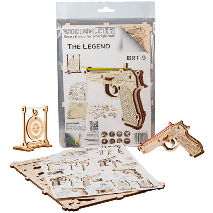 3D Wooden Gun Puzzle – The Legend BRT-9