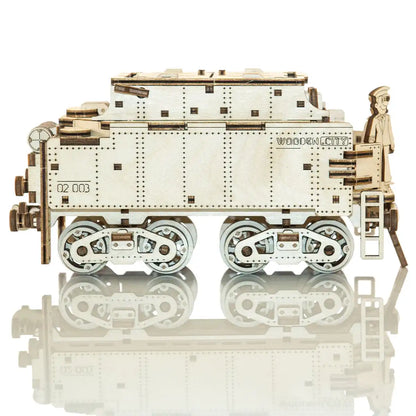 3D Wooden Train Puzzle – Wooden Express + Tender with Rails