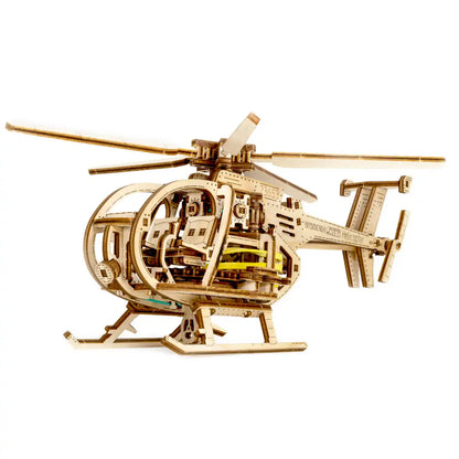 3D Wooden Helicopter Puzzle – Helicopter