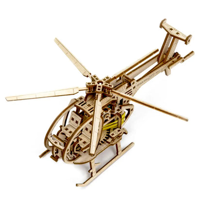 3D Wooden Helicopter Puzzle – Helicopter