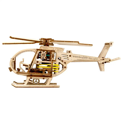 3D Wooden Helicopter Puzzle – Helicopter