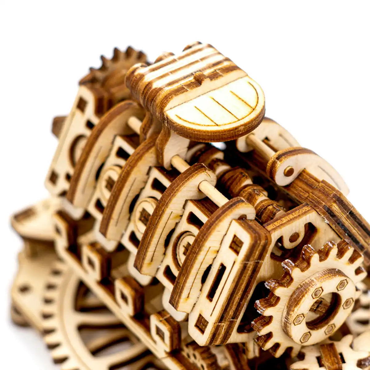 3D Wooden Mechanical Puzzle – V8 Engine