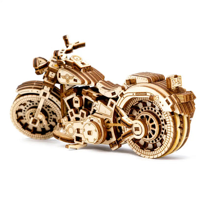 3D Wooden Motorbike Puzzle – Cruiser V-Twin