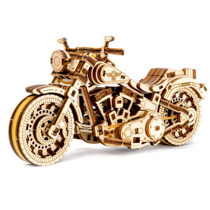 3D Wooden Motorbike Puzzle – Cruiser V-Twin