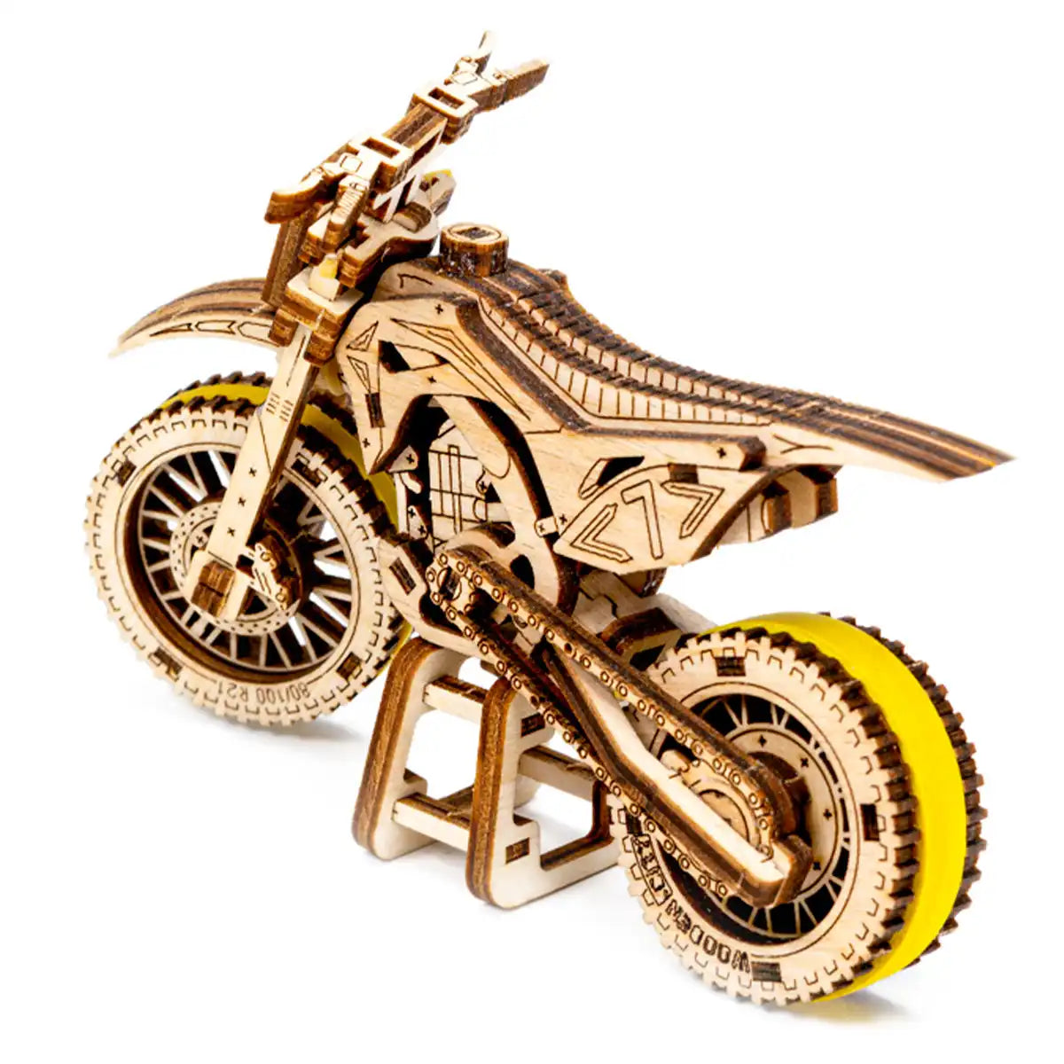 3D Wooden Motorbike Puzzle – Motocross