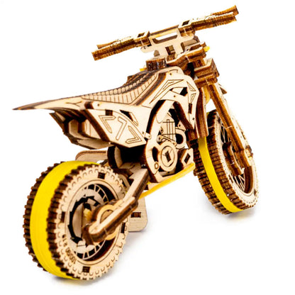 3D Wooden Motorbike Puzzle – Motocross