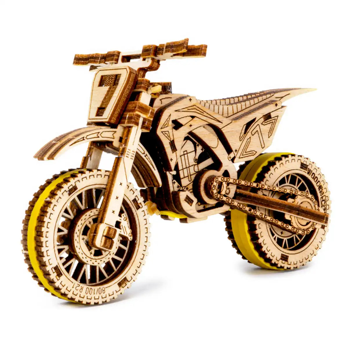 3D Wooden Motorbike Puzzle – Motocross