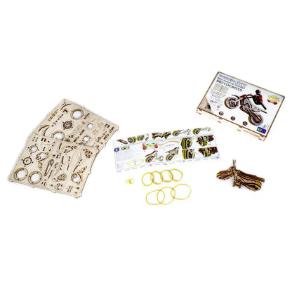 3D Wooden Motorbike Puzzle – Motocross