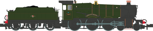 4-6-0 Barcote Manor 7803 BR Lined Green Late Crest Steam Locomotive - DCC Fitted