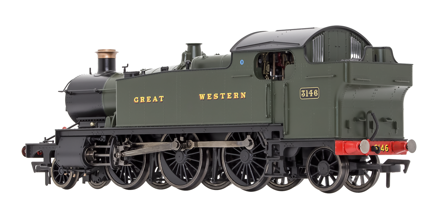 Large Prairie 3146 GWR Green Great Western Steam Locomotive