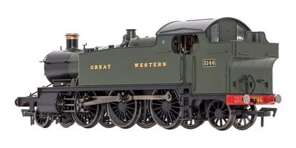 Large Prairie 3146 GWR Green Great Western Steam Locomotive