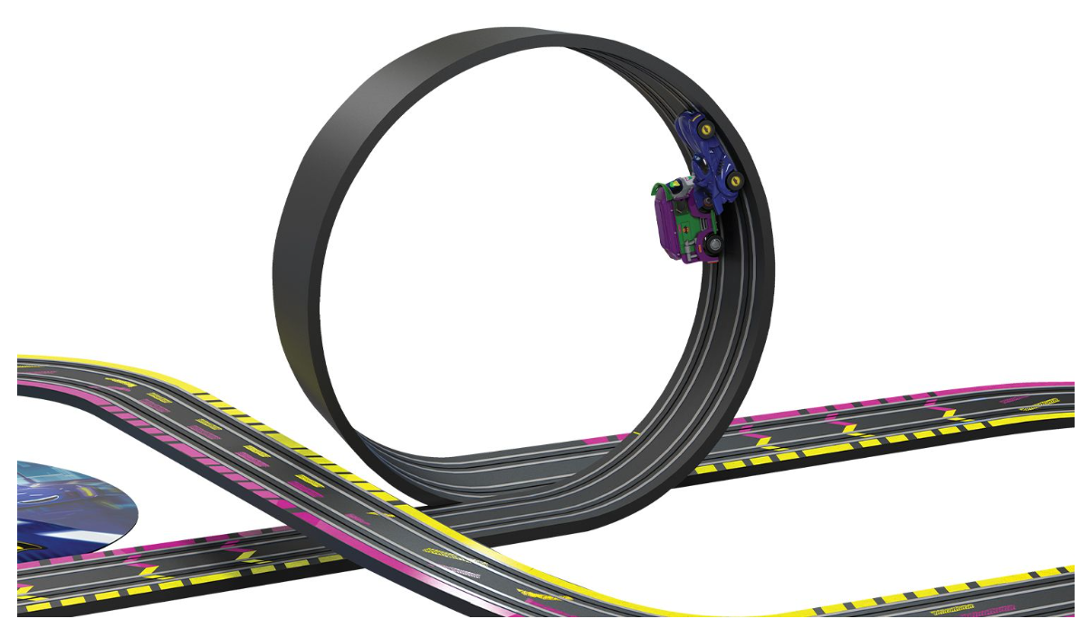 Scalextric Micro Scalextric Batwheels Bam vs Joker Battery Powered Race Set Rails of Sheffield