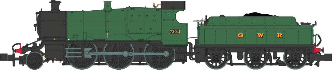 GWR Churchward Built 63xx 2-6-0 Mogul 7301 'GWR' Green