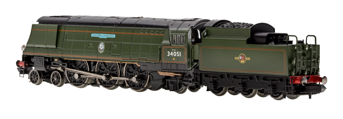 Battle of Britain ‘Winston Churchill’ 34051 BR Green Late Crest