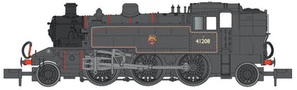 Ivatt 2-6-2T 41208 BR Early Crest Lined Black - DCC Fitted