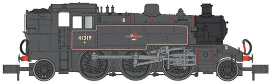 Ivatt 2-6-2T 41319 BR Late Crest Lined Black - DCC Fitted