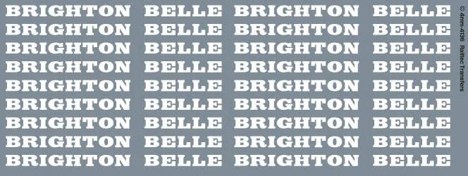 RT-4-4136 RAILTEC 4-4136 Brighton Belle pullman logos (BR blue livery)