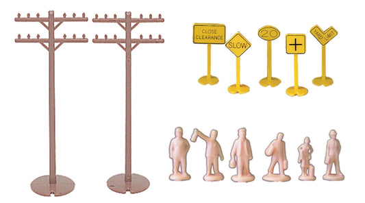 Layout Accessories Assortment (60 Pieces)